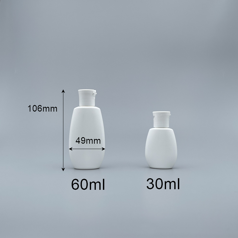 髮精瓶 掀蓋 60ml AE-60白色+18牙蓋
