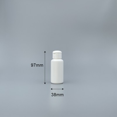 髮精瓶 掀蓋 60ml S-60白色+24牙蓋