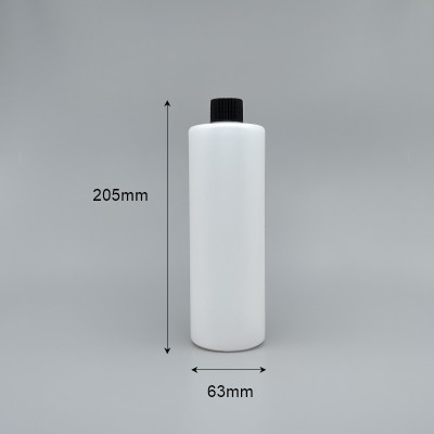 塑膠瓶 500cc 24牙黑蓋 V-33 本色身