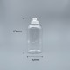 髮精瓶 拉拔蓋 PET 透明 500ml 3-17