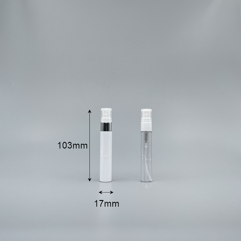 壓瓶 PETG  10ml 白身亮銀頭