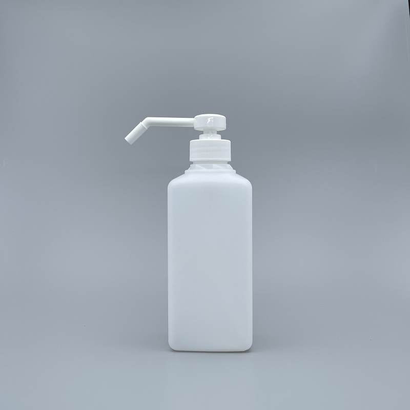 噴瓶 下壓式 PE 500ml四角本色瓶身 NH-500