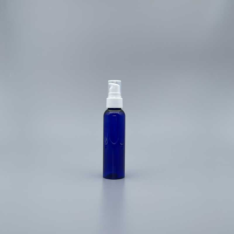 壓瓶 PET 20牙白頭+小蓋 60ml 藍色 2-69