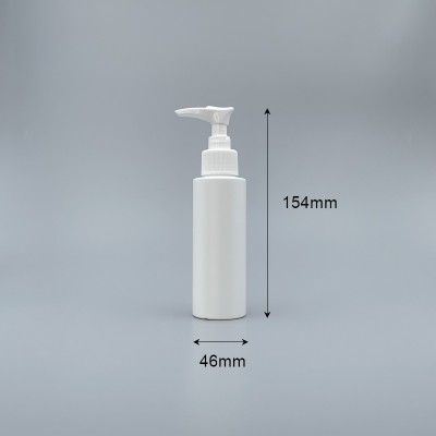 壓瓶 PE 110ml DE-100 白色壓頭+直筒瓶身