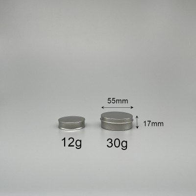 鐵製面霜盒 30ml 瓶身直徑5.2x高度1.7cm