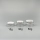 面霜盒 壓克力圓型 30g 蓋滾銀邊