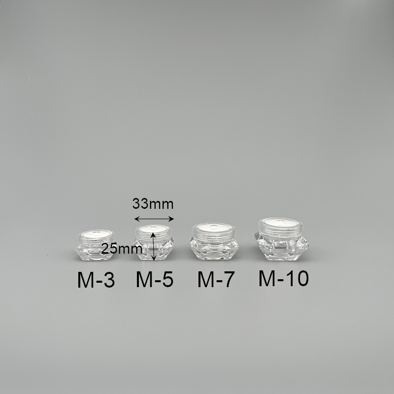 面霜盒 壓克力 鑽石型  5g