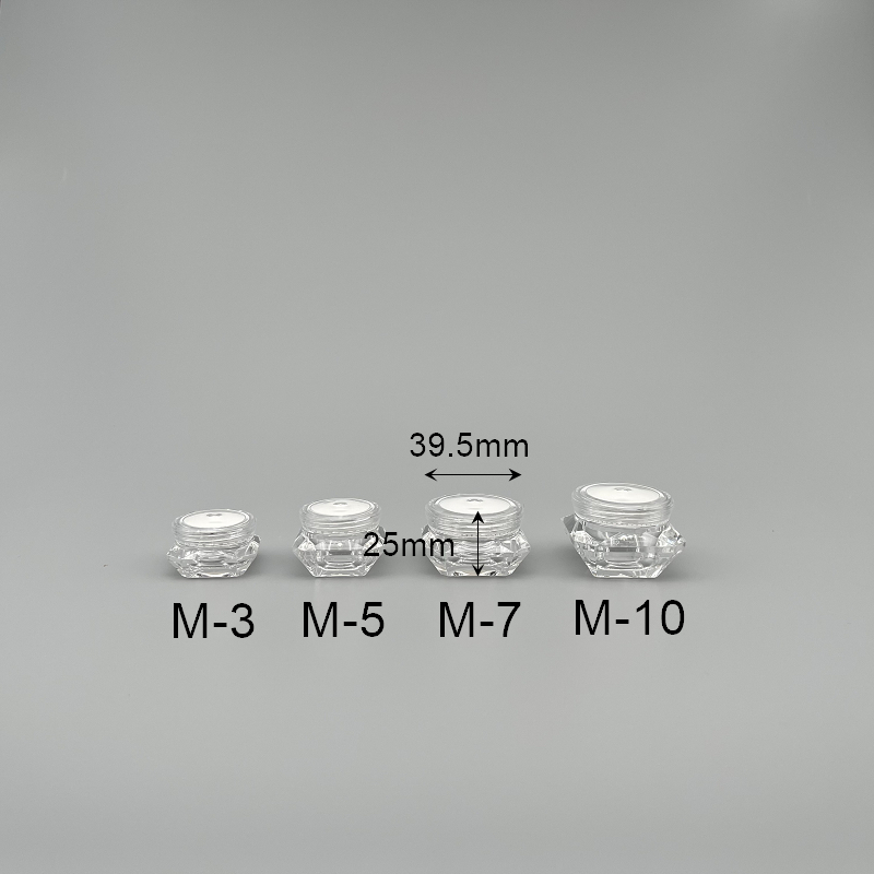 面霜盒 壓克力 鑽石型  7g