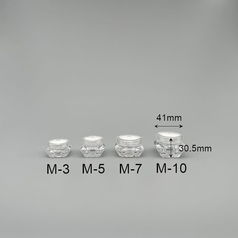 面霜盒 壓克力 鑽石型 10g