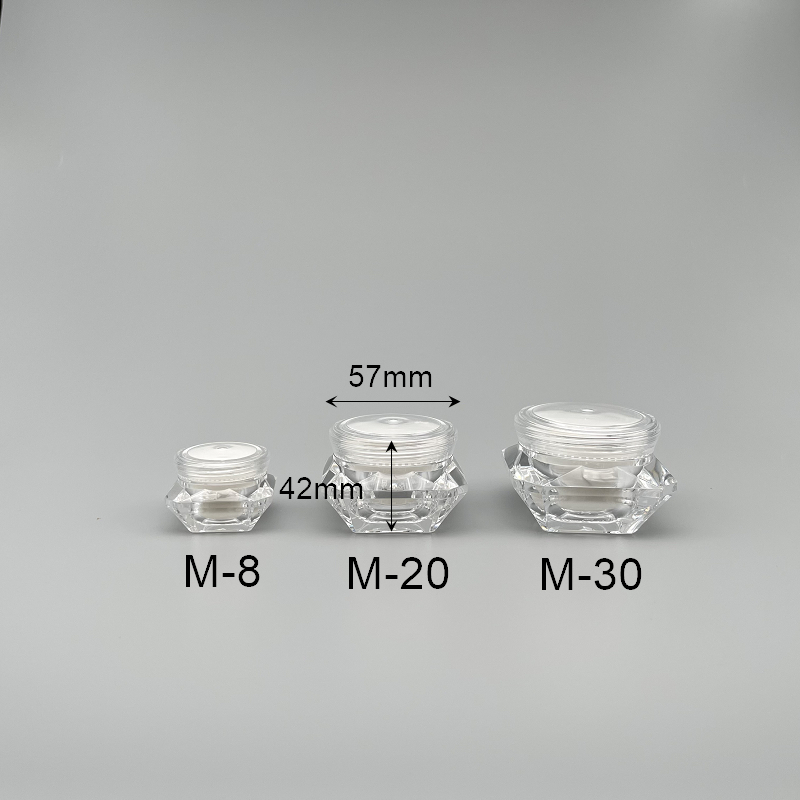 面霜盒 壓克力 鑽石型 15g