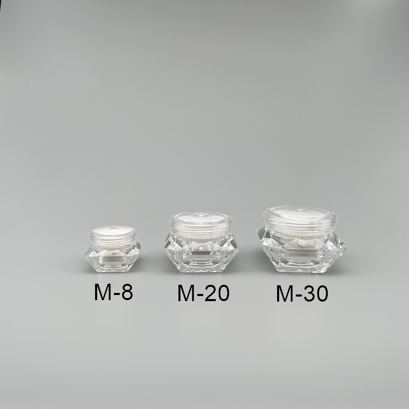 面霜盒 壓克力 鑽石型 15g
