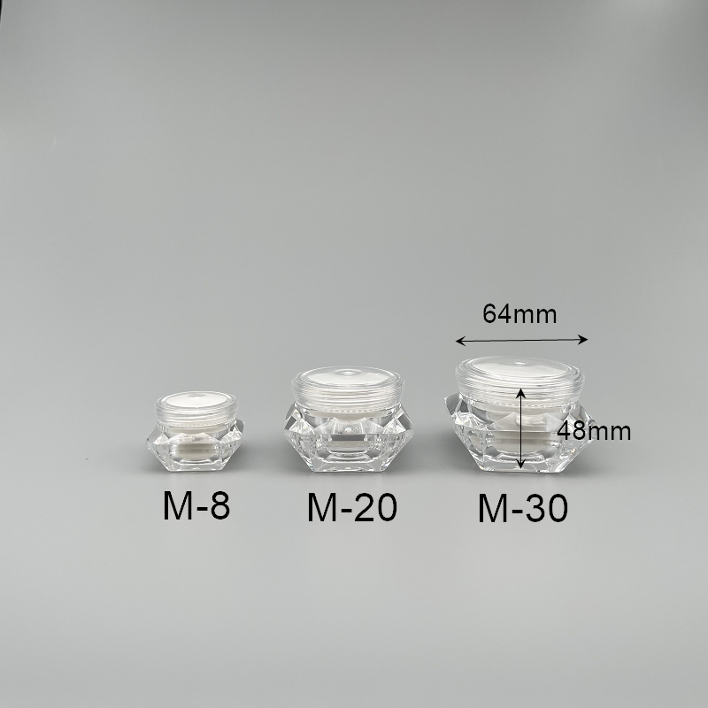 面霜盒 壓克力 鑽石型 30g