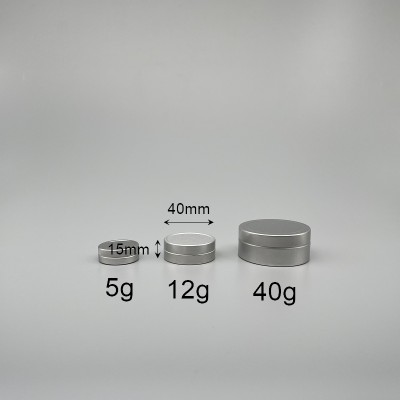 鋁製面霜盒 12g 直徑4x高1.5cm