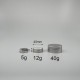 鋁製面霜盒 12g 直徑4x高1.5cm
