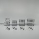 面霜盒 PETG 茶色身 黑蓋  15g