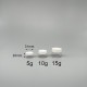 面霜盒 PETG 茶色身 黑蓋   5g