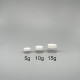 面霜盒 PETG 透明身 白蓋  10g