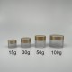 面霜盒 PETG 霧面身 霧金蓋 100g