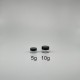 面霜盒 PETG 透明身 黑蓋  5g