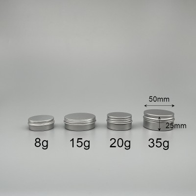 鋁製面霜盒 螺芽蓋 35g 直徑5x高2.5cm C-436