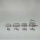 鋁製面霜盒 螺芽蓋 35g 直徑5x高2.5cm C-436
