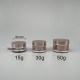 面霜盒 壓克力 整組玫瑰金 15g