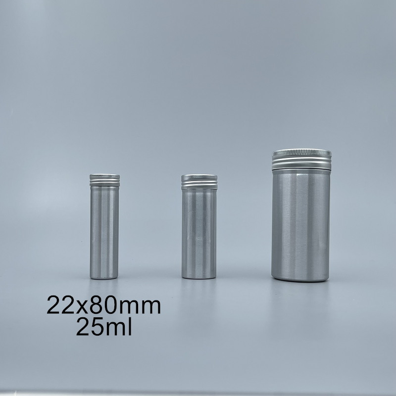 鋁製藥片罐 25ml 22x80mm台灣製