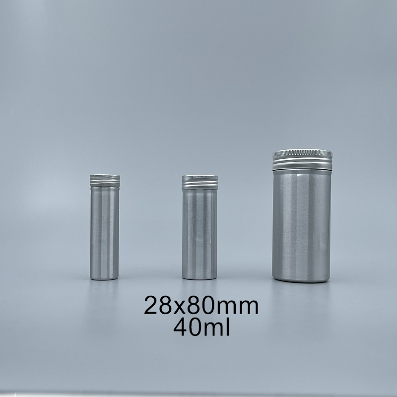 鋁製藥片罐 40ml 28x80mm台灣製