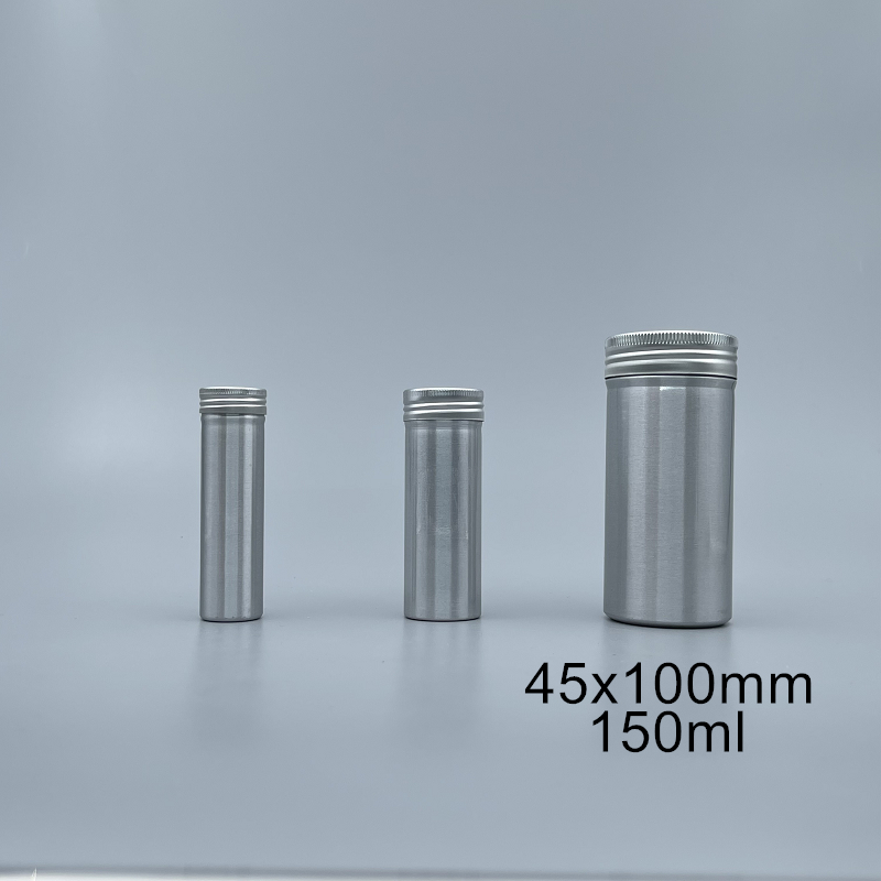 鋁製藥片罐 150ml 45x100mm台灣製
